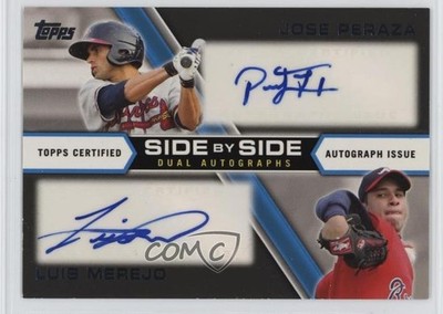 2013 Topps Pro Debut Side by Dual 29/50 Jose Peraza Luis Merejo #SBS-PM Auto 9l6