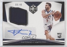 2020-21 Panini Chronicles Limited Rookie Jersey 9/49 Facundo Campazzo Auto 5w7
