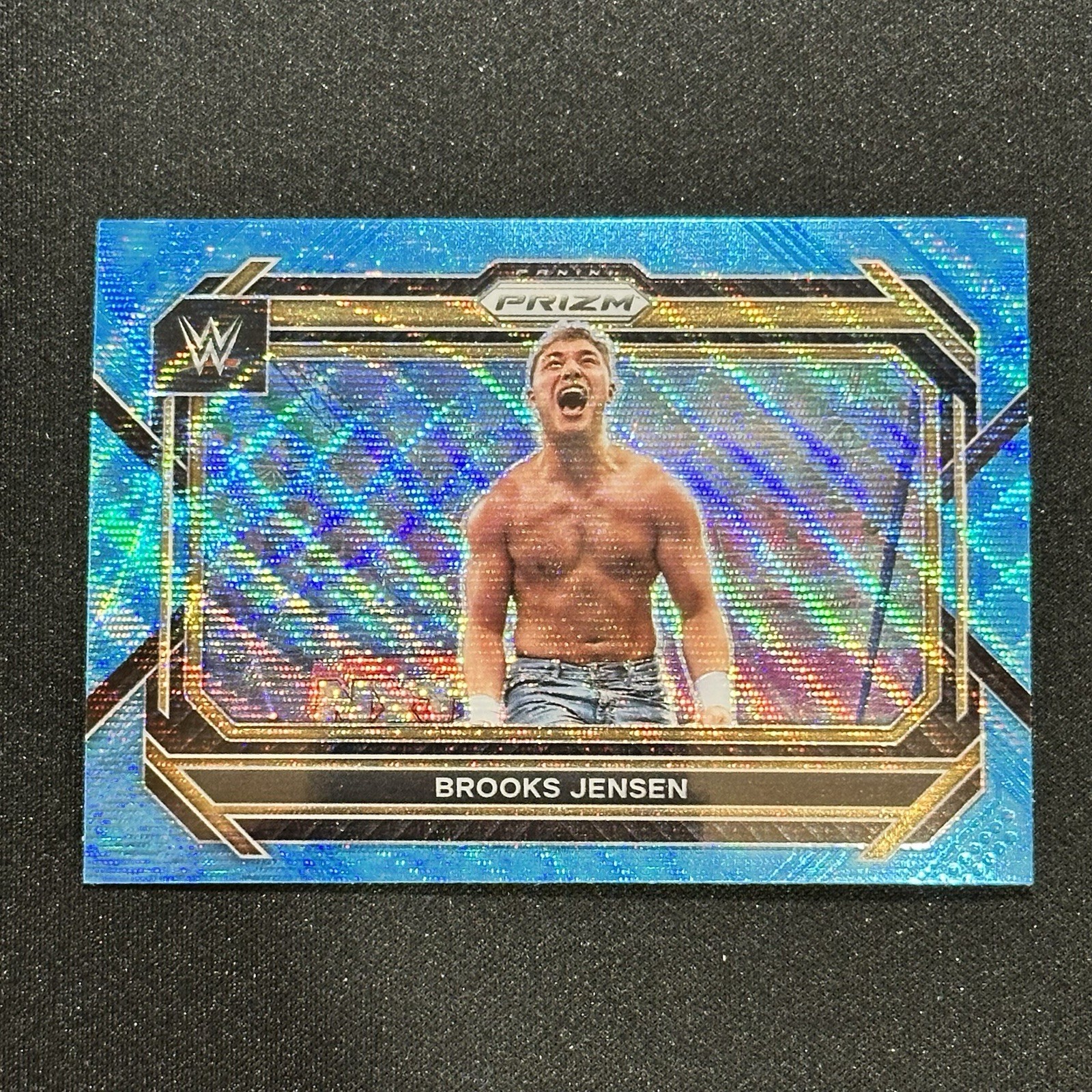 2023 Panini Prizm WWE Brooks Jensen Blue Wave Prizm #68 NXT