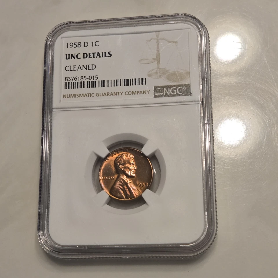 1958 D Lincoln Wheat Penny NGC Uncirculated - Image 3 of 4