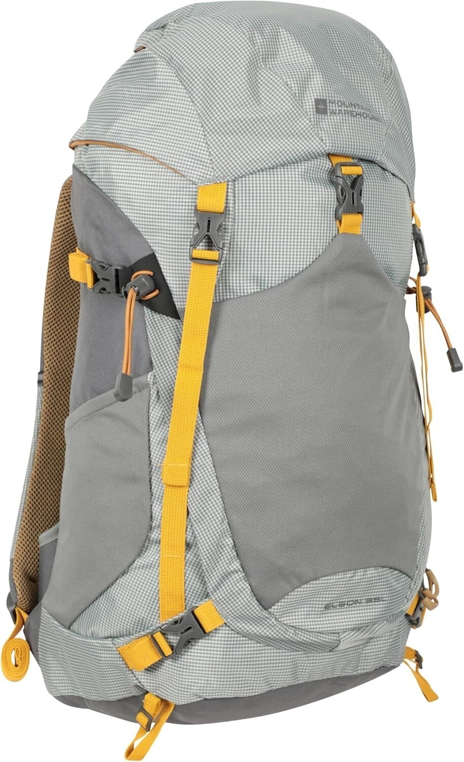 Mountain Warehouse Elgon Mochila 35L Mochila Duradera Impermeable Cubierta de Lluvia