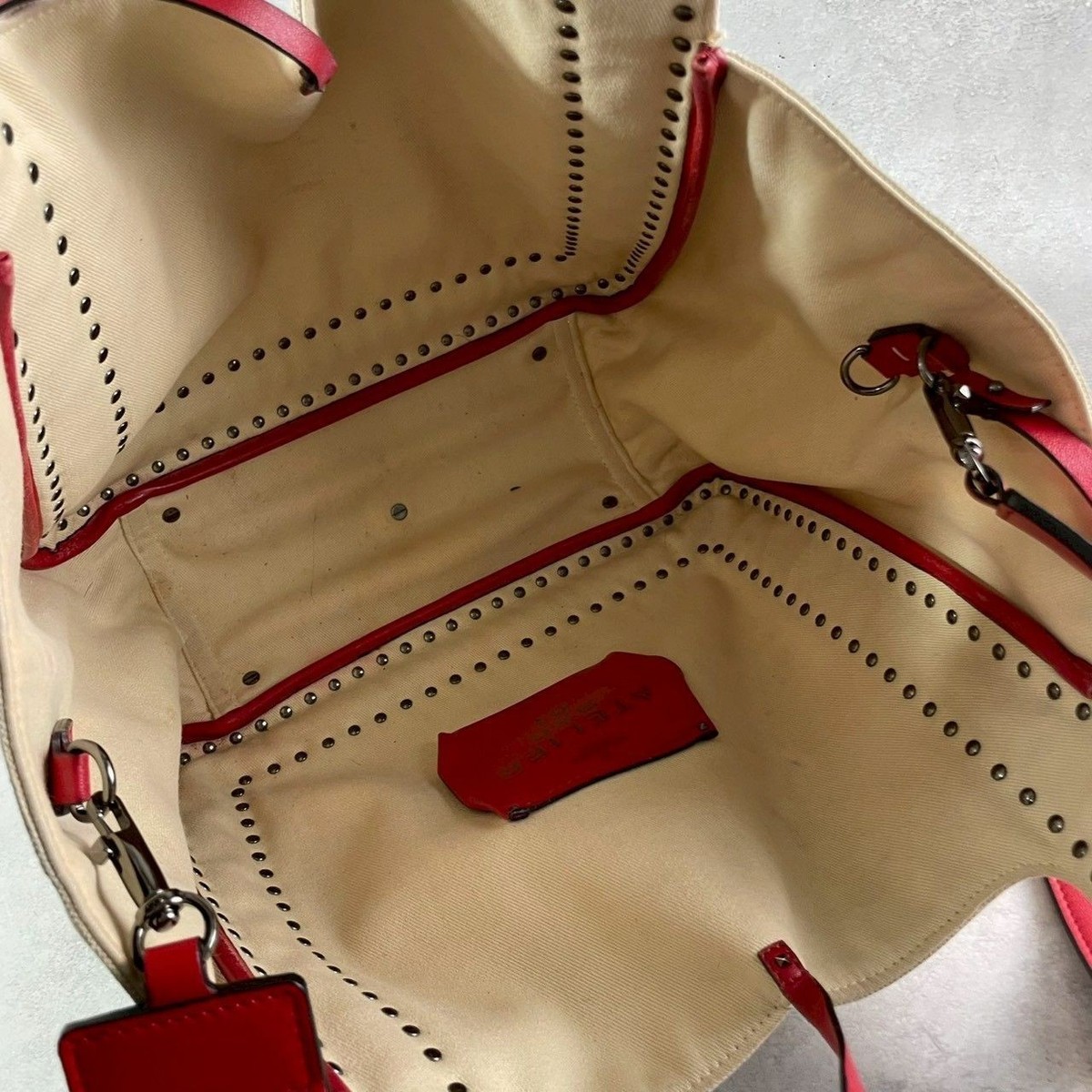 Valentino Garavani Atelier Bag 01 Bow Canvas Leather 2way