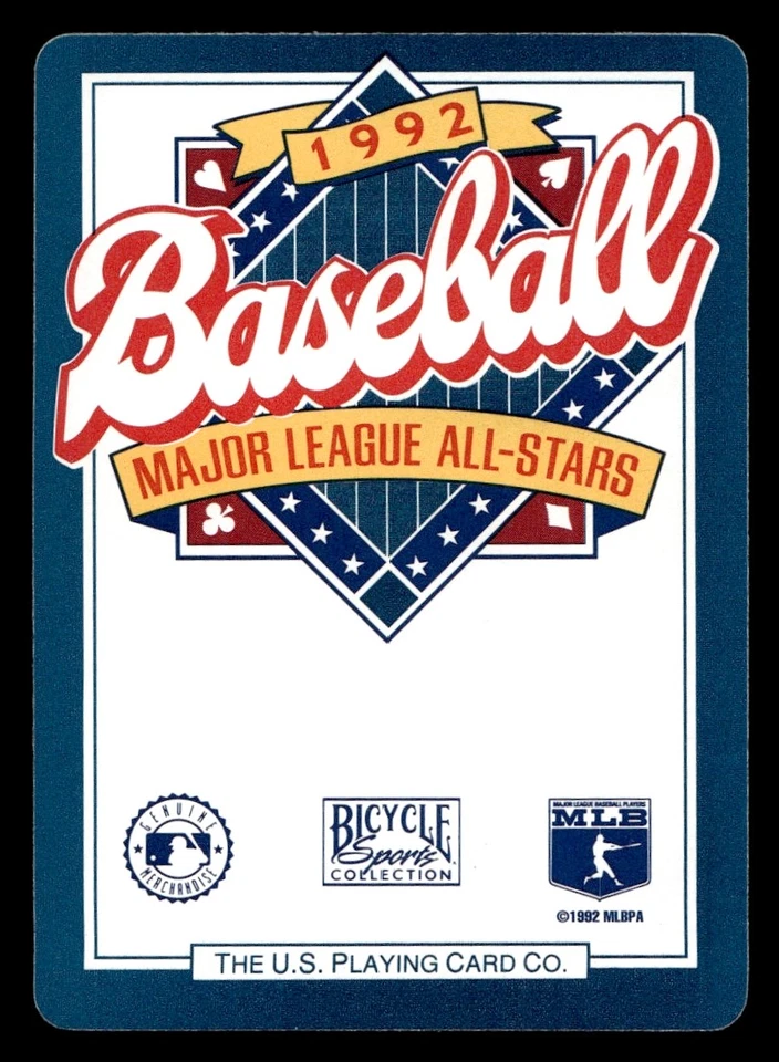 1992 Bicycle All-Stars Kevin Brown #9? Texas Rangers - Image 2 of 2