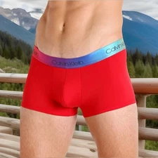 Calvin Klein Pride Low Rise Trunk Red Gala NB2709-600 $30 Small