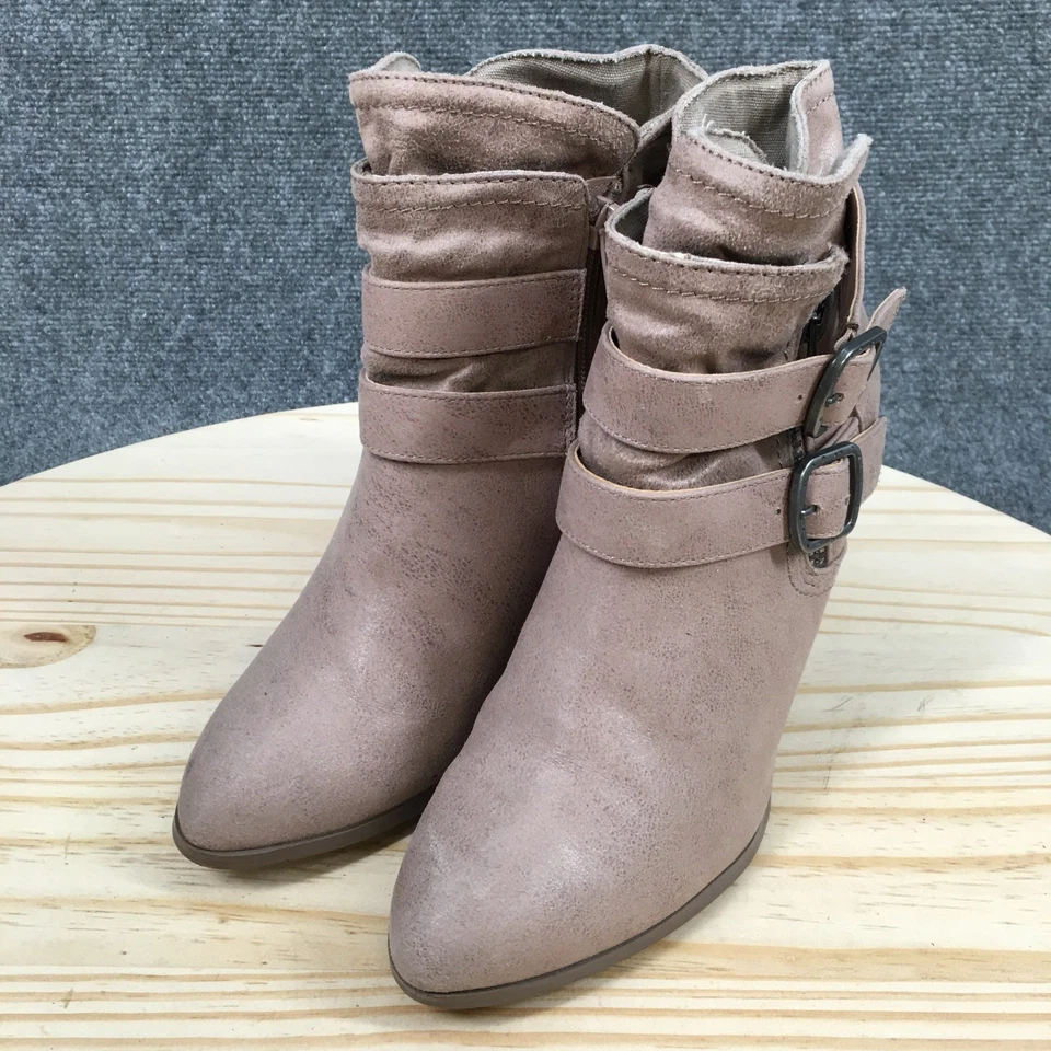 Carlos by Carlos Santana Botas Mujer 7.5M Pippin Botín Marrón Tacones Bloque Foto 4 de 4