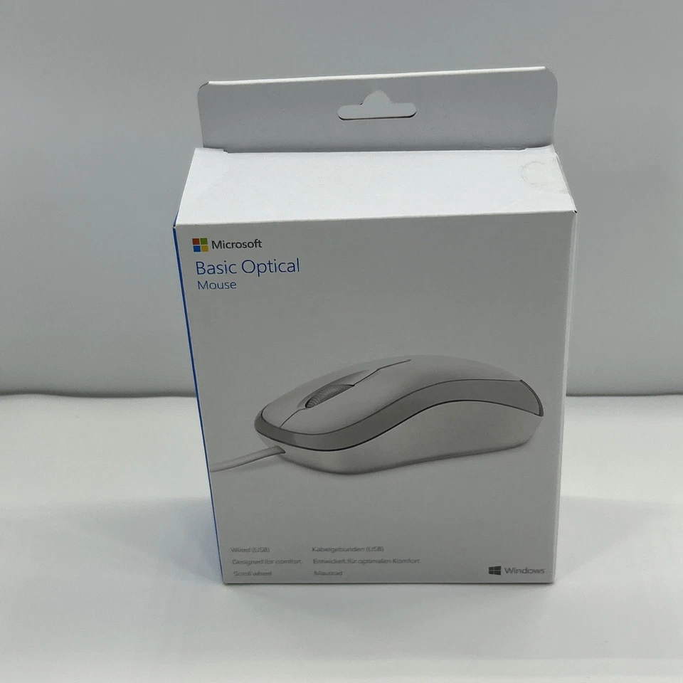 Microsoft Basic Optical Mouse - White (Business Packaging) Model No: 4YH-00008 - Image 3 of 4