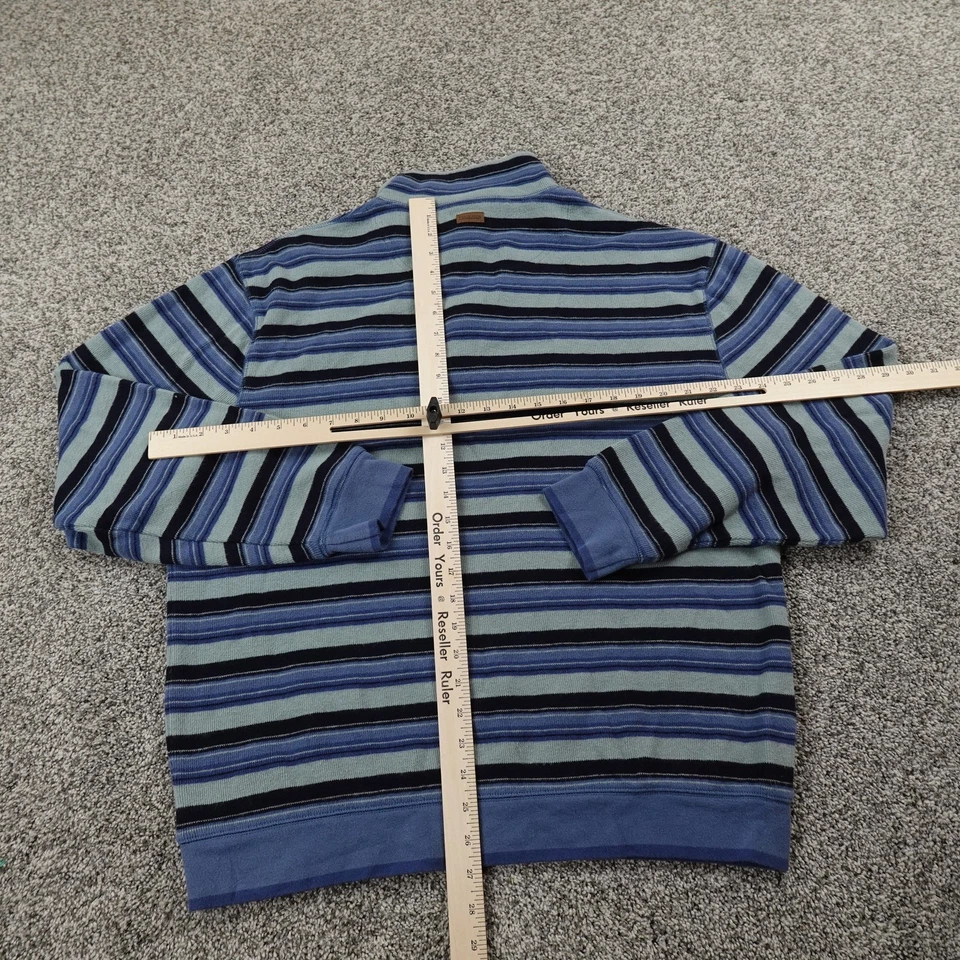 Pendleton Sweater Mens Large Blue Half Zip Pullover Mock Neck Sweatshirt Casual - Image 4 of 4