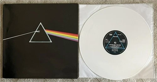 Y Pay More? DARK SIDE OF THE MOON Pink Floyd White Vinyl 1978 Dutch PLAY TESTED
