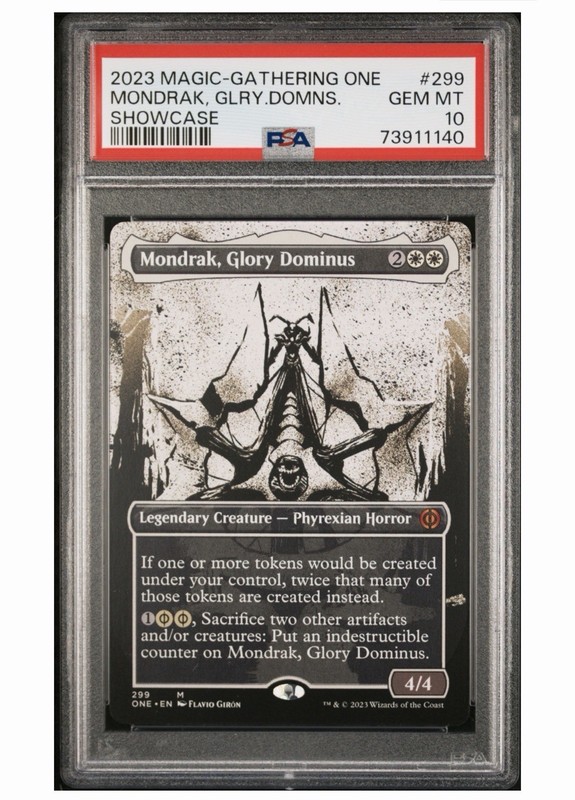 2023 MTG Mondrak, Glory Dominus Showcase #299 - PSA 10 Magic The Gathering Card