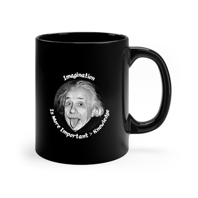 Einstein Imagination Is More Important than Knowledge, Inspirational Quote Gift