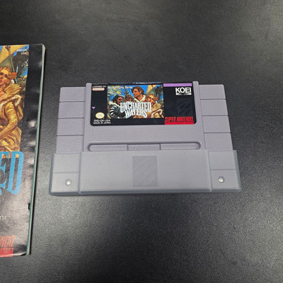KOEI Uncharted Waters for Super Nintendo SNES - Manual Included RPG NTSC-U/C