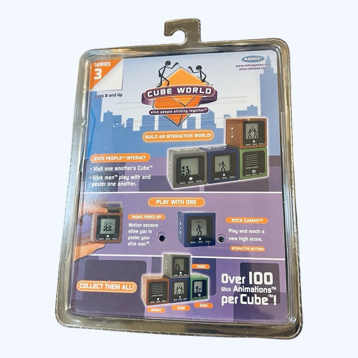 Radica Cube World Series 3 Sparky & Toner Set Sealed 2006 See