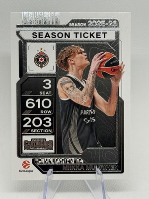MIIKKA MUURINEN 2025-26 Panini Contenders EuroLeague Season Ticket #18