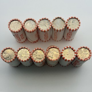 (Lot of 11) 2014 to 2023 ATB & American Womens Quarter $10 Rolls 25C BU Coins