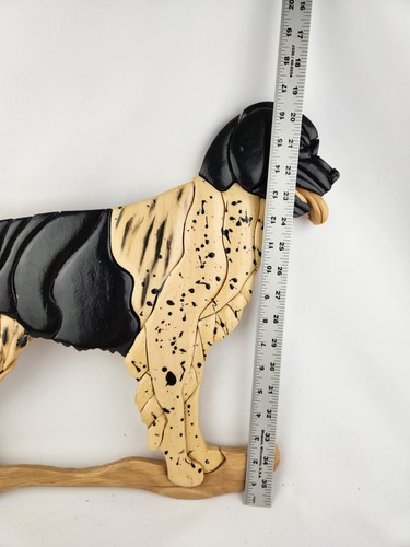 Holz Intarsien Stabyhoun English Setter Feldhund Zeiger Handarbeit Wandhandwerker - Bild 11 von 18