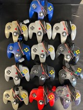 (13) Nintendo 64 N64 Controller LOT PARTS REP...