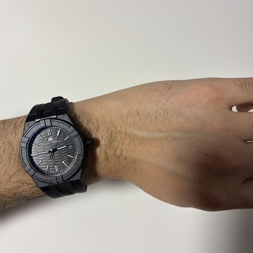 Maurice Lacroix AIKON tide AI2008 Quartz Watch Working Swiss Made Used Tested - Picture 13 of 17