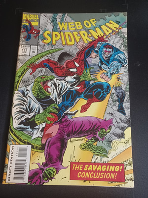 Web of Spider-Man #111 VF/NM Lizard Marvel Comics c148