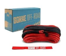 Mishimoto Borne Off-Road Replacement Synthetic Winch Rope 3/8"x 85' - Red