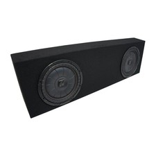 Universal Regular Cab Truck Kicker CompVT CVT10 Dual 10" Black Sub Box - 2 Ohm