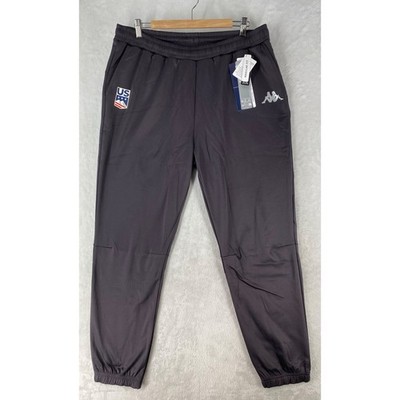 Kappa Pants Men's 2XL Gray US Ski Team Gara Kombat Dado Track Jogger NEW $150