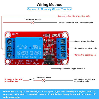 2pcs DC 5V 1-Channel Relay Module Isolated by SMT Optocoupler High and Low Le...