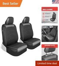 Black Cloth Car Seat Covers For Front Seats  Automotive Bucket Seat Covers...