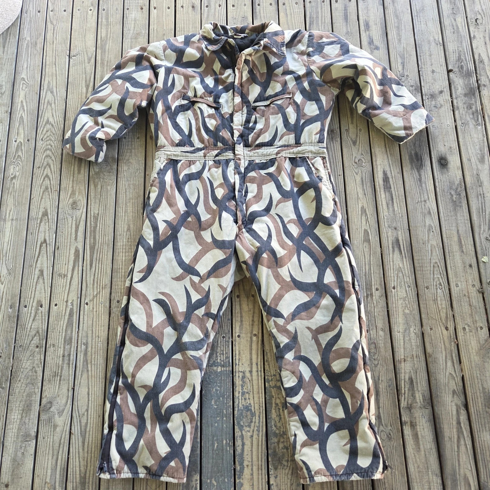 VTG ASAT Tribal All Season Terrain Camo XL Coveralls Jumpsuit Hunting Outdoors