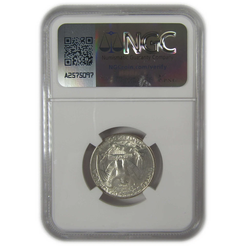 1939 S Washington Quarter MS 65 NGC Bag Fragment Toned SKU:I22595 - Image 2 of 4