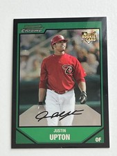 2007 Bowman Chrome Draft #BDP3 Justin Upton RC MLB Arizona Diamondbacks