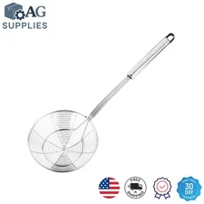 Ergonomic 5.4-Inch Stainless Steel Strainer - Easy Storage & Dishwasher Safe