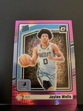 2024-25 Panini Donruss Optic - Rated Rookie Jaylen Wells #252 Pink Hyper...