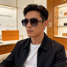 Louis Vuitton 17421 Gradient Purple-Lens Aviator Sunglasses 62 20-145