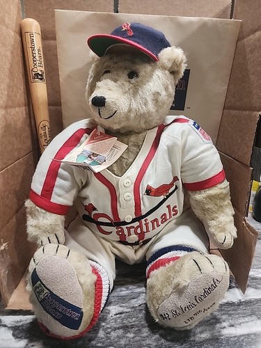 Vintage 1942 St. Louis Cardinals Cooperstown Sammlerstück Bär 716/2500 mit Etikett