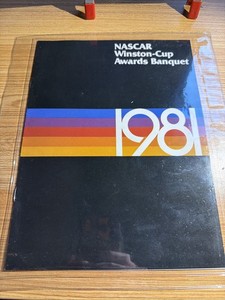 1981 NASCAR Winston Cup Awards Banquet Program Booklet