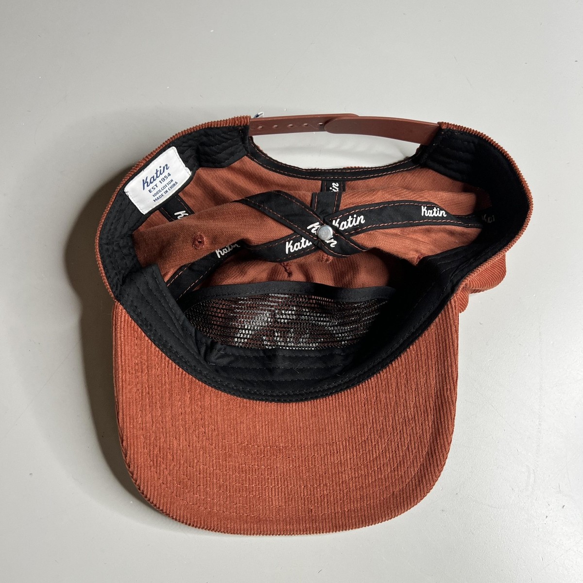 Katin Hat Cap Snap Back Mens One Size Brown Corduroy Kanvas By