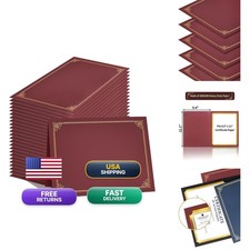 GNL Certificate Holders - 25 Packs Burgundy Diploma Holders, Certificate Covers