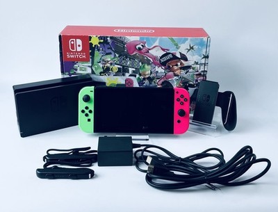 Nintendo Switch Splatoon2モデル Nintendo Switch Splatoon 2 Edition Console Neon Pink & Green Joy