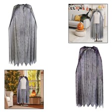 Halloween Spiderweb Cape Prop Poncho for Stage Shower Party Medieval Mardi Gras