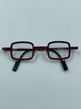 Theo Kroket Made In Belgium Eyeglasses Red Metal Frame 191