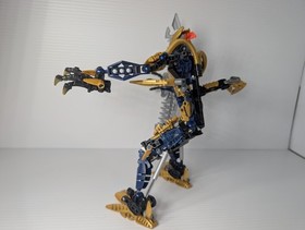 ​Vintage LEGO Bionicle 8734 Brutaka Titan Gold Warrior 100% Complete Manual 2006
