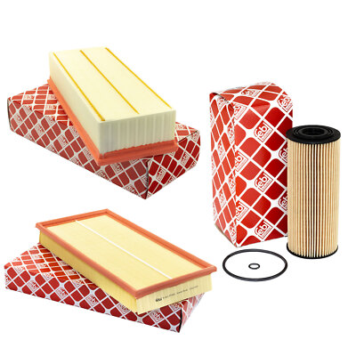 BESTPRICE Set di filtri di ispezione con 1 filtro dell'olio, 1 filtro dell'aria, 1 filtro abitacolo (filtro antipolline) con carbone attivo, 1 tappo