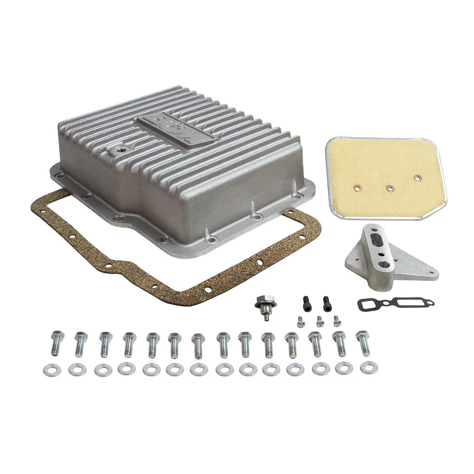 Pan de transmisión de aluminio profundo B&M Hi-Tek para 1963-1973 GMC/Chevrolet/Pontiac Foto 2 de 4