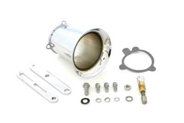 CHROME 4" SUPER VELOCITY STACK KIT FITS S&S SUPER E G ...