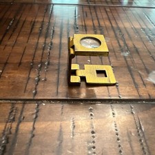 Vtg 1" Small German Brass Collectible Magnifying Glass Loupe Printer Map Reading