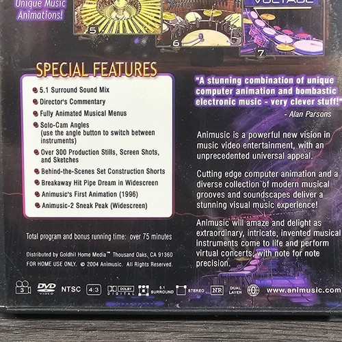 Animusic Computer Animation Video Album VOL 1 & 2 (DVD, 2005) - Picture 7 of 8