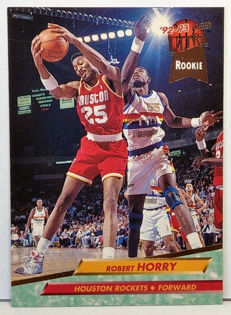 1992 93 FLEER ULTRA ROOKIE ROBERT HORRY CARD 271 HOUSTON ROCKETS EBay