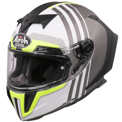 AIROH GP550S SKYLINE SCHWARZ MATT MOTORRAD MOTORRADHELM & DARK SMOKE VISIER