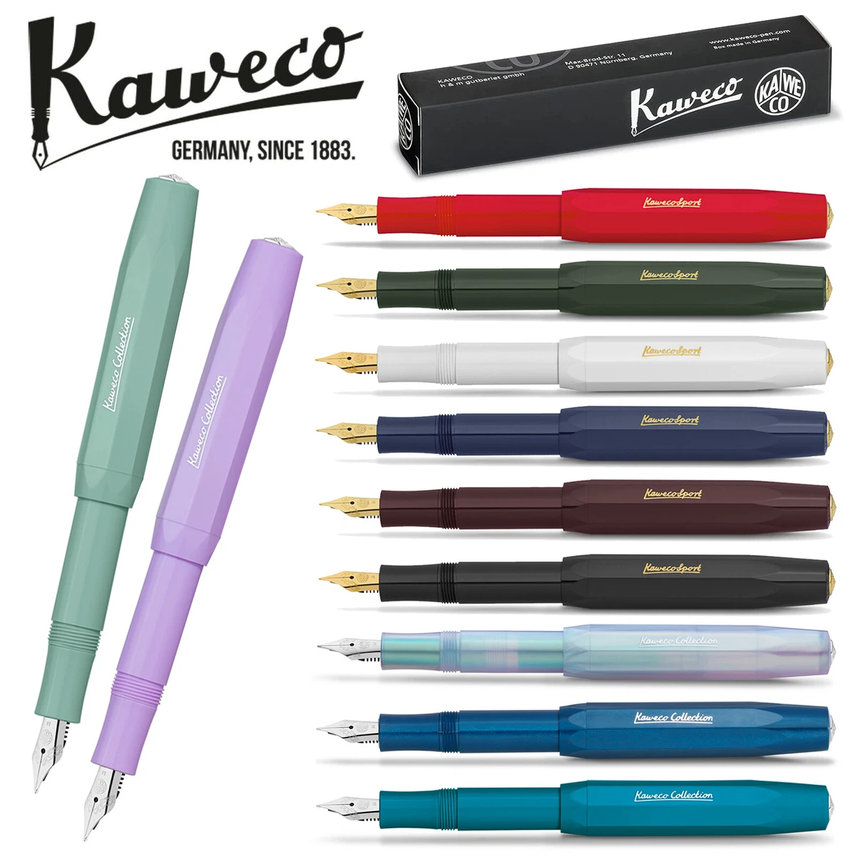 Kaweco CLASSIC Sport Pocket Fountain Pen - Choose Colour and Full Nib  Options