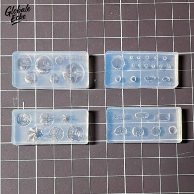 2 Stück Puppenhaus Miniatur Silikonform Maßstab 1:12 Brot Dessert Essen Zubehör